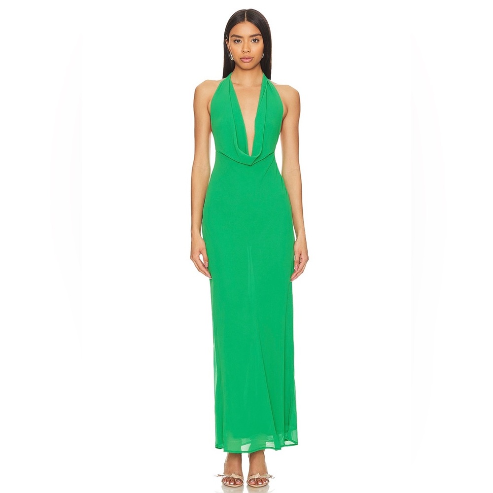 Lexie Dress Green Halter